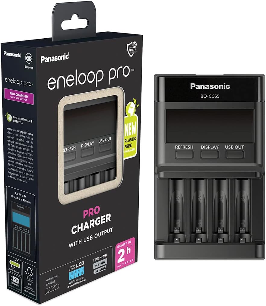 Cargador eneloop SmartPlus | 1 - 4 Pilas AA / AAA